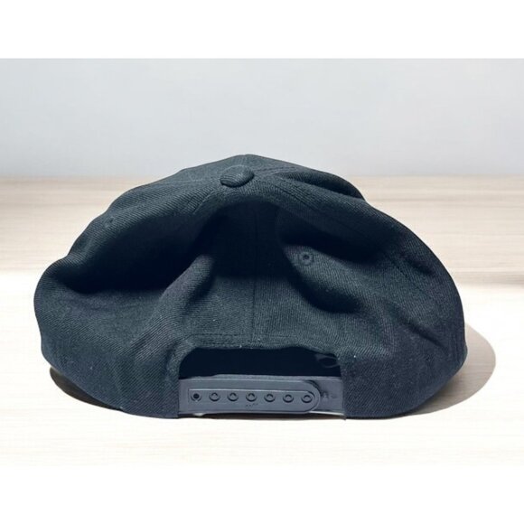 Flower Fatty ~ Black Straight Bill Adjustable Snapback Hat By Lids - Picture 4 of 6